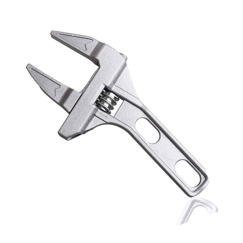 Adjustable Wrenches Open-End Wide Jaw Spanners Wrenches | 9-70mm | Ultra-Thin Shifting Spanner Shank Plumber Bathroom Hand Tool for Bathroom/Washbasin/Tube Nut Disassembly, Black, (dsadsa)