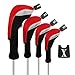 Andux 4pcs/Set Mesh Golf 460cc Driver Fairway Wood Club Head Covers Long Neck with No. Tags