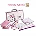 Hello Kitty Sanrio ハローキティ 144 Tiles Playing Mat 4 Pushers Pink Aluminum Complete Mahjong Set