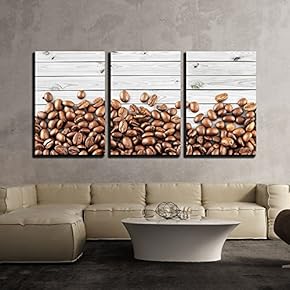 3 Piece Canvas Wall Art - White. - Modern Home Art Stretched and Framed Ready to Hang - 16"x24"x3 Panels