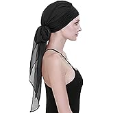Chemo Headwear Turbans for Women Long Hair Head Scarf Headwraps Cancer Hats