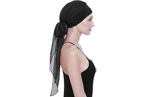 FOCUSCARE Chemo Headwear Turbans for Women Long Hair Head Scarf Headwraps Cancer Hats