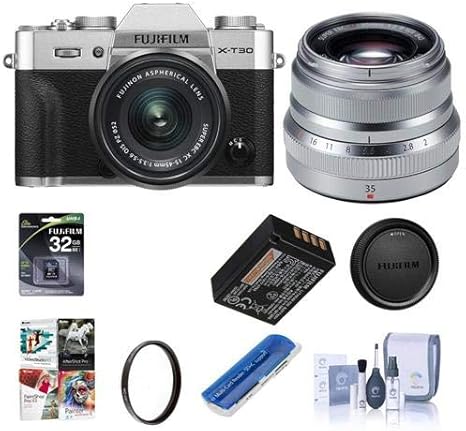 Amazon Com Fujifilm X T30 Mirrorless Digital Camera Body Silver
