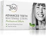 Advanced Teeth Whitening Strips - Professional Strength Whitestrips 14 Day Supply by White 360