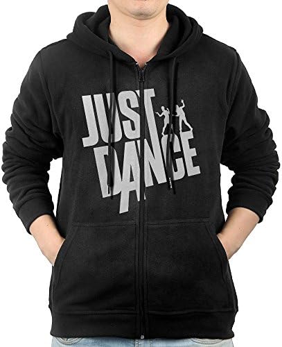 Just Dance Men's Sweatshirt Full-Zip 100% Cotton With Pocket