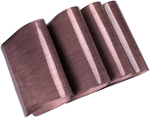 DinaChef Table Mats for Dining Table or Kitchen, Quality Thermal Bonded Edges, Reversible Large Place Mats, Large Placemats Rectangle Design Mat, Dinner Table Placemats Set of 4 (TD73 Coffee, Coffee)