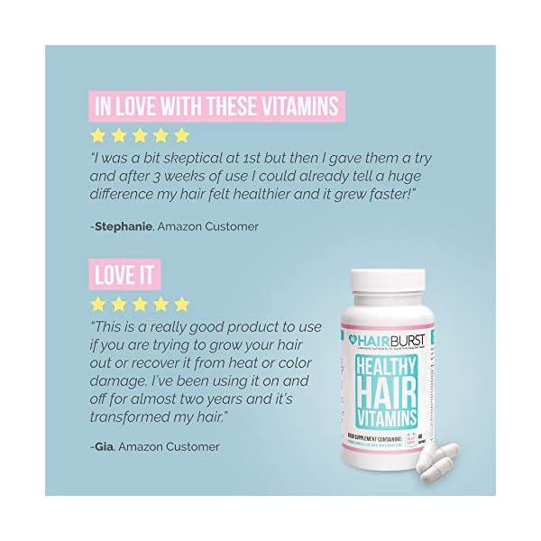Hair-Growth-Vitamins-Biotin-Anti-Hair-Loss-Supplement-for-Thinning-Hair-Hair-Tablets-for-Women-Hair-Regrowth-Multivitamins-Pills-Grow-Longer-Stronger-Healthy-Hair-Capsules-1-Month-Hairburst Hairburst Biotin Hair Vitamins - Hair Growth Supplement with Selenium & Copper - 1 Month Capsule Supply - Made in the UK