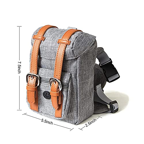 PESNR Dog Hiking Backpack Harness Medium Puppy Saddle Carrier Builtin