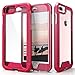 Zizo ION Series compatible with iPhone 8 Plus Case Military Grade Drop Tested with Tempered Glass Screen Protector iPhone 7 Plus Case PINK CLEAR