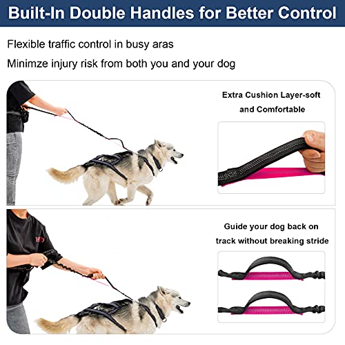 Earth Friendly Hands Free Dog Leash with Zipper Pouch Adjustable Waist Belt Shock Absorbing Padded Handles and… - Image 6