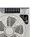 Solar fan Table Fan Auto Cool Solar Powered Fan System Desk fan(12inch Fan blade) with 15W Solar Panel ,Assembly-free and Electric-free Easy for Outdoor,Household or Camping