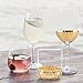 LA JOLIE MUSE Wine Glasses 4 Pack Glassware Set, Gold Plated Premium Drinkware Toasting Glasses, Holiday Party Gifts