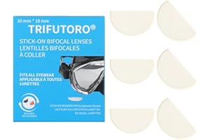 3 Pack Stick On Bifocal Lenses Reader Magnifying Adhesive Reading Lens Sticker Sunglasses Diving Scuba Mask Goggles Glasses M