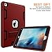 TIANLI Case for iPad Air 2 ArmorBox [Three Layer] Convertible [Heavy Duty] Rugged Hybrid Protective with Kickstand,Red/Black