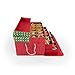 Santas Bags 3 Tray Ornament Storage Box with Dividers (Polka Dot)