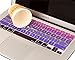 Mosiso Keyboard Cover with Pattern Compatible MacBook Pro 13 Inch, Light and Dark Purple