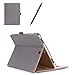 ProCase Galaxy Tab S2 9.7 Case - Leather Stand Folio Case Cover for Galaxy Tab S2 Tablet (9.7 inch, SM-T810 T815 T813) - Grey