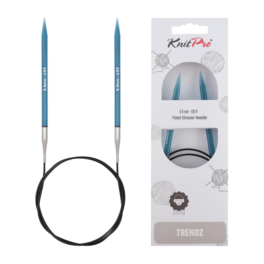 KnitPro Trendz Fixed Circular Needles 40" (100cm) | 5.50mm — image 1