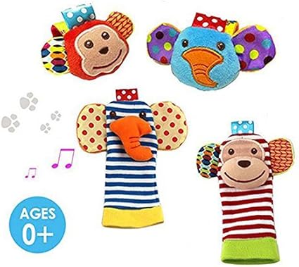 baby socks with rattles