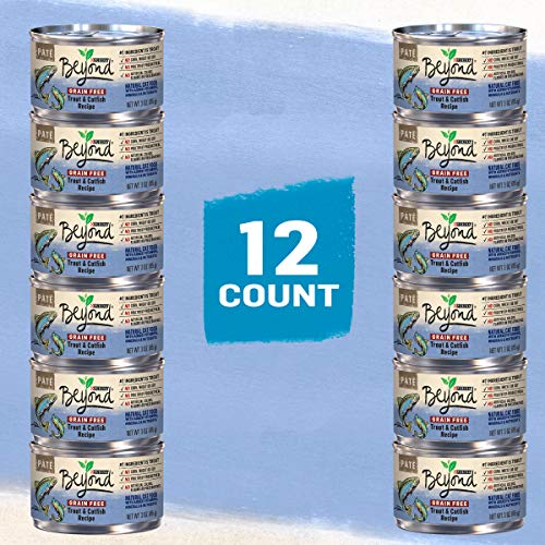 Purina Beyond Grain Free, Natural Pate Wet Cat Food, Grain Free Trout & Catfish Recipe - (12) 3 oz.  - //medicalbooks.filipinodoctors.org