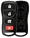 KeylessOption Just the Case Keyless Entry Remote Key Fob Shell - Black