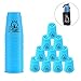 Quick Stacks Cups 12 Pack of Sports Stacking Cups Speed Training Game Challenge Competition Party Toy with Carry Bag(Blue)