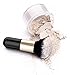 Luxspire Powder Makeup Brush, Flat Kabuki Brush, Single Large Makeup Brush Soft Face Mineral Powder Foundation Brush Blush Brush for Blending Makeup, Black & Gold