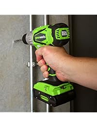 Greenworks martillo perforador inalámbrico, 2 velocidades, Batería de 24 V No Incluidas 3700502 un