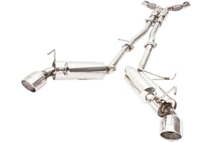 MORAKOT RACING Compatible/Replacement For 2003-2007 Infinti G35 /350z (2-Door Coupe Only) 2.5 Inch Stainless Steel Catback Exhaust System 4 Inch Muffler Tip