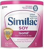 Similac Sensitive Isomil SOY Infant Powder Formula 6/ 12.4 oz Cans