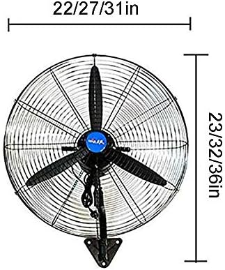 Heavy duty industrial wall mount fan, 22/27/31 inch, household energy saving fan, Large amount of wind