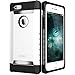 iPhone 6 Plus/6s Plus Case, ESR Three Layer Heavy Duty Shockproof Case [Free Screen Protector] [Metal Design] [Matte Silicone Back + Thickened TPU Bumper] for iPhone 6 Plus/6s Plus 5.5"-White