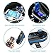 ERolldeeP Wireless Bluetooth Handsfree Car Kit Adapter FM Transmitter BT66 Calling/MP3 Player Dual USB Ports for Cellphones Power Battery charge-Blue