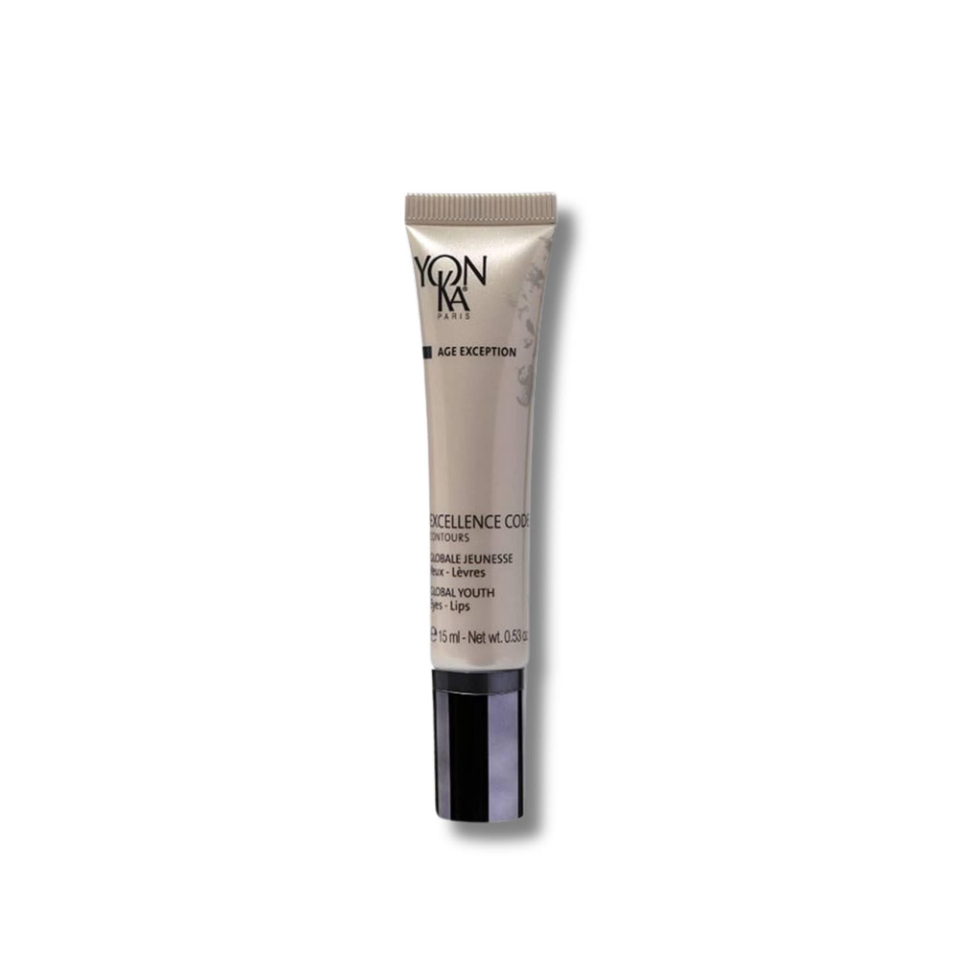Excellence Code Contours Eye Cream Yonka 15ml | Anti-Ageing Eye and Lip Treatment with Hyaluronic Acid, Reduce Puffiness and Dark Circles | 94% Natural Origin — image 1
