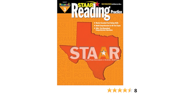 Amazon Com Newmark Learning Grade 3 Staar Reading Practice Aid 0812826017649 Multiple Authors Books
