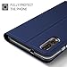 Huawei P20 Pro case, KuGi Huawei P20 Pro case, ultra-thin DD style PU Cover + TPU Back stand Case For Huawei P20 Pro smartphone(Navy)