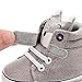 Iuhan Cotton Baby Girl Boys Fox Hight Cut Shoes Anti-Slip Infant Soft Sole Sneaker (Age:6~12 Month, Gray)
