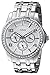 GUESS Women's U0147L1 Polished Glamour Silver-Tone Crystal Watch