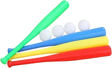 LIOOBO 8 Sets Plastic Baseball Bat Kit 