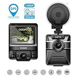 COOFO Dual Lens Car Dash Cam,1080P FHD 150 ° Wide-Angle Lens, Car DVR Dashboard Camera Recorder,Built-In GPS,G-Sensor, 2.5