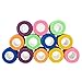 Juvale Self-Adherent Cohesive Vet Wrap - Compression Bandage for Joint Support - No-Slip Adhesive Tape - Multi-Purpose Pet Bandage & Horse Leg Wraps - 3 in x 6 Yd, Pack of 12, 6 Colors