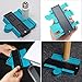 Contour Gauge 5 Inch Profile Gauge and Shape Duplicator, Nezylaf Plastic Contour Gauge Precisely Copy Irregular Shapes for Perfect Fit and Easy Cutting (5
