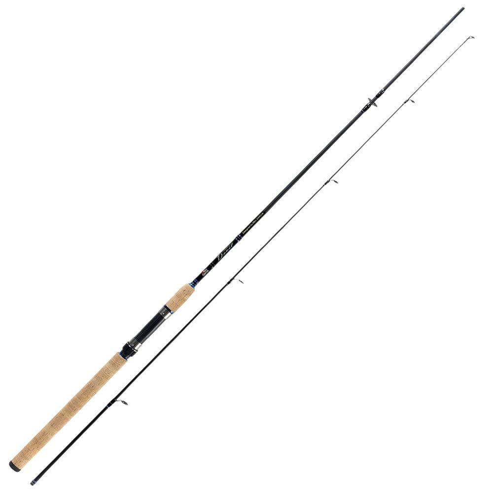 Abu Garcia Devil Spinning, Fishing Rod, Spinning Rods, Allround Fishing,Classic Lightweight Carbon Spin Fishing Rod With Cork Handle - Freshwater and Saltwater, Unisex, Black, 2.43m | 10-30g