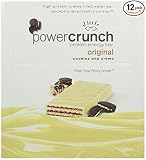Bionutritional Power Crunch Protein Energy Bars, Wild Berry Creme,  1.4 oz. Bars, 12 Count