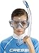 Cressi ONDINA & TOP JR, Junior Kids Snorkel Set for Diving - Made in Italy