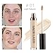 Liquid Concealer Wand Stick, Full Coverage Natural Conceal Makeup, Multi-Use Smooth Concealer Corrector for Women Eye Dark Circles Blemish Brown Spots Contour Cosmetics (0.20Fl Oz, 01.Light Natural)