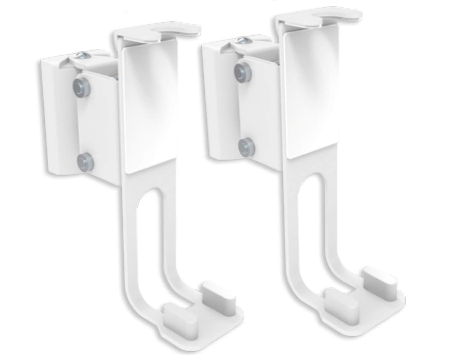 Sat-Fox Wall Mount Speaker Wall Bracket Suitable for Sonos One and Play: 1 Boxes 2 Pairs 3 kg Load Capacity Tilting Rotatable Cable Management Holder 2 Wall Mounting Box White