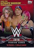 2018 Topps WWE Wrestling Series Unopened Box of Packs with One GUARANTEED Authentic Relic Card Per Box plus 70 additional cards including Ultimate Warrior Tribute Cards