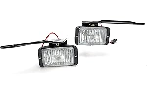 MIKAFEX Driver and Passenger Side Fog Light Assembly Compatible with 1988-1999 Chevy/GMC C1500 C2500 C3500 K1500 K2500 K3500 / 82-91 GMC S15 / 82-97 Chevy S10