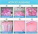 otmake Princess Tent Girls Play Tent with Cute Star Light String , Large Kids Play Tent for Children indoor and outdoor games